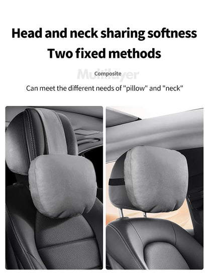 Car Headrest Pillow – Adjustable Soft Neck Rest Cushion | Universal Maybach Style - ZOOMNSTORE