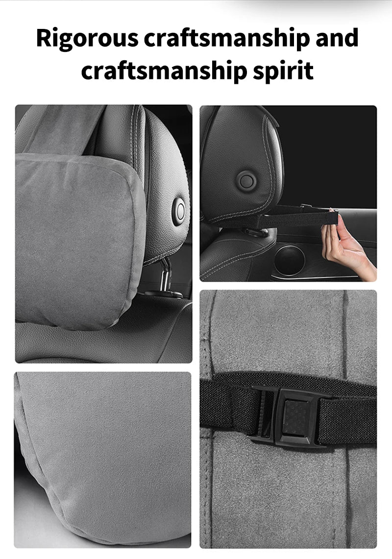 Car Headrest Pillow – Adjustable Soft Neck Rest Cushion | Universal Maybach Style - ZOOMNSTORE