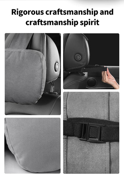Car Headrest Pillow – Adjustable Soft Neck Rest Cushion | Universal Maybach Style - ZOOMNSTORE
