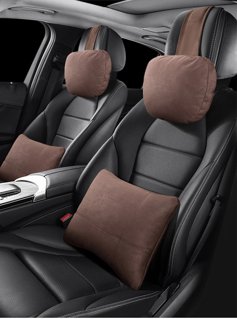 Car Headrest Pillow – Adjustable Soft Neck Rest Cushion | Universal Maybach Style - ZOOMNSTORE
