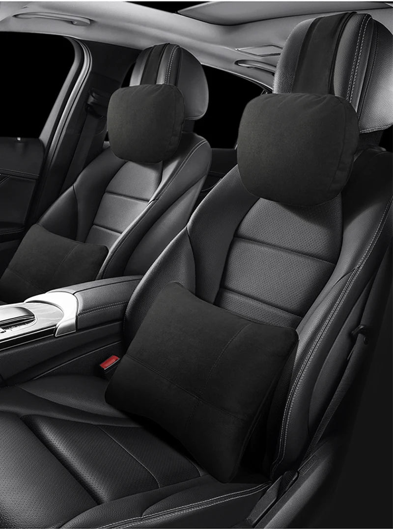 Car Headrest Pillow – Adjustable Soft Neck Rest Cushion | Universal Maybach Style - ZOOMNSTORE