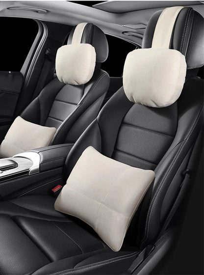 Car Headrest Pillow – Adjustable Soft Neck Rest Cushion | Universal Maybach Style - ZOOMNSTORE