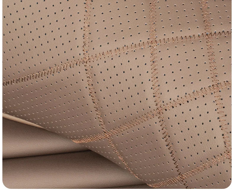 Car Headrest Pillow - Memory Foam Lumbar Support Cushion Set With Leather Cover - ZOOMNSTORE