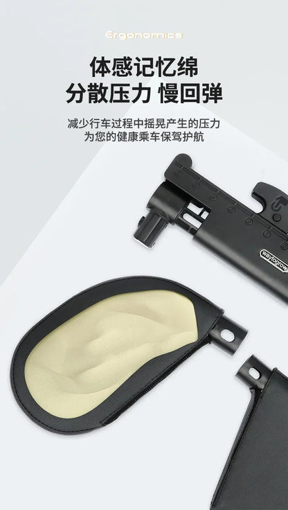 Car Neck Headrest Pillow - Adjustable Memory Foam Cushion for Cervical Spine Support - ZOOMNSTORE