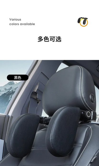 Car Neck Headrest Pillow - Adjustable Memory Foam Cushion for Cervical Spine Support - ZOOMNSTORE