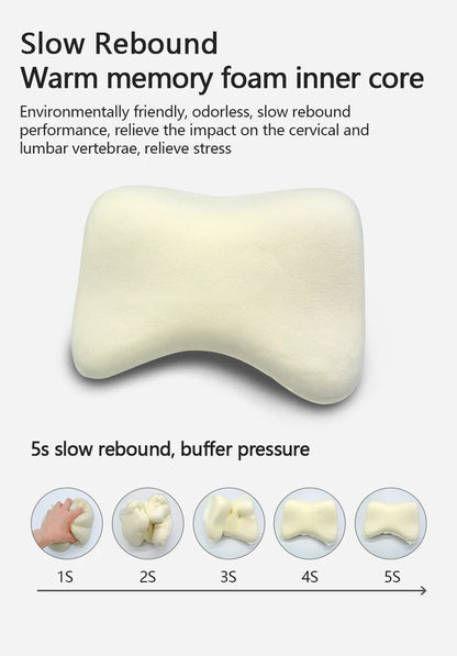 Car Neck Pillow - Breathable Memory Foam Cushion with Lumbar Support & Adjustable Neck Rest - ZOOMNSTORE