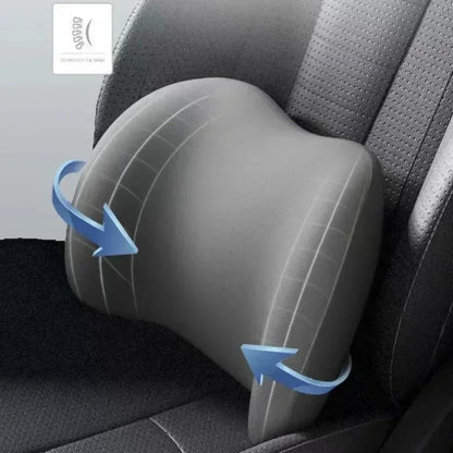 Car Neck Pillow – Ergonomic Lumbar Support Cushion With Memory Foam For Driver Seat Backrest - ZOOMNSTORE