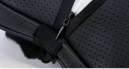 Car Neck Pillow - Ergonomic Neck Support PU Leather Headrest Cushion for Driving Comfort - ZOOMNSTORE