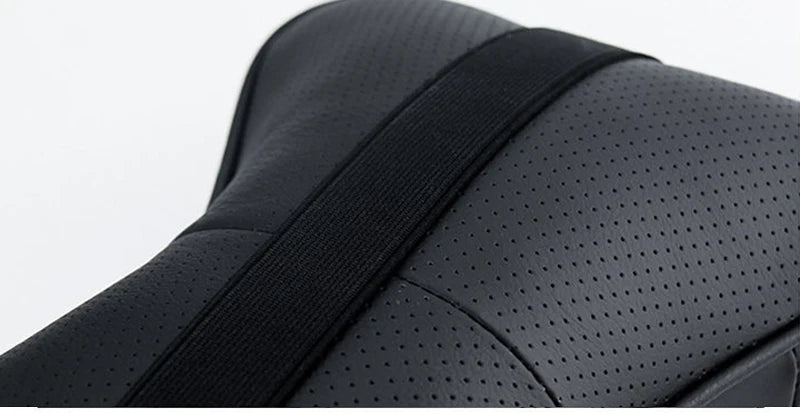Car Neck Pillow - Ergonomic Neck Support PU Leather Headrest Cushion for Driving Comfort - ZOOMNSTORE