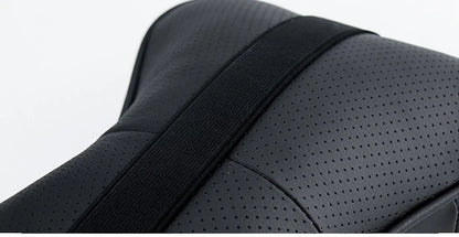 Car Neck Pillow - Ergonomic Neck Support PU Leather Headrest Cushion for Driving Comfort - ZOOMNSTORE