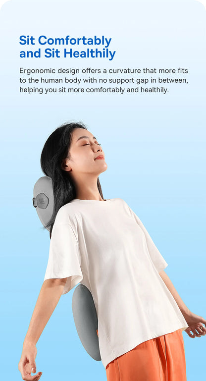 Car Neck Pillow Memory Foam Cushion - Ergonomic Lumbar Support & Breathable Travel Neck Rest - ZOOMNSTORE