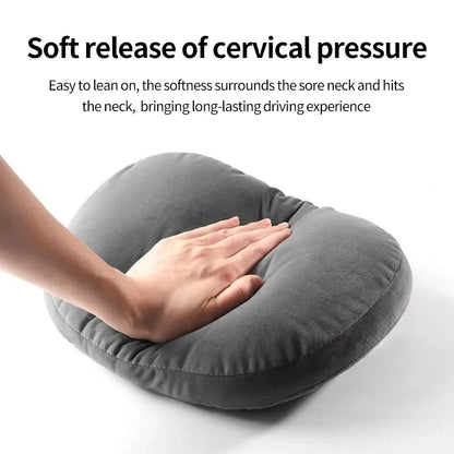 Car Neck Pillow - Universal Car Seat Cushion With Memory Foam & Natural Fiber Filling - ZOOMNSTORE