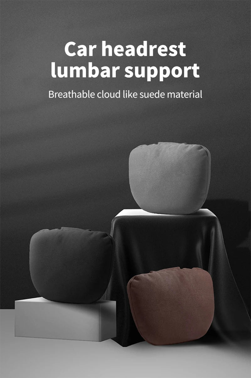 Car Neck Pillow - Universal Car Seat Cushion With Memory Foam & Natural Fiber Filling - ZOOMNSTORE