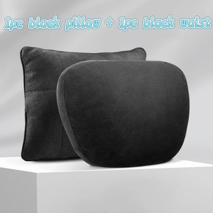 Car Neck Pillow - Universal Car Seat Cushion With Memory Foam & Natural Fiber Filling - ZOOMNSTORE