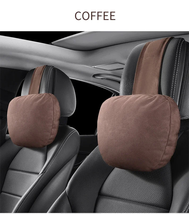 Car Neck Support Pillow - Memory Foam Adjustable Neck Rest Cushion For Travel - ZOOMNSTORE