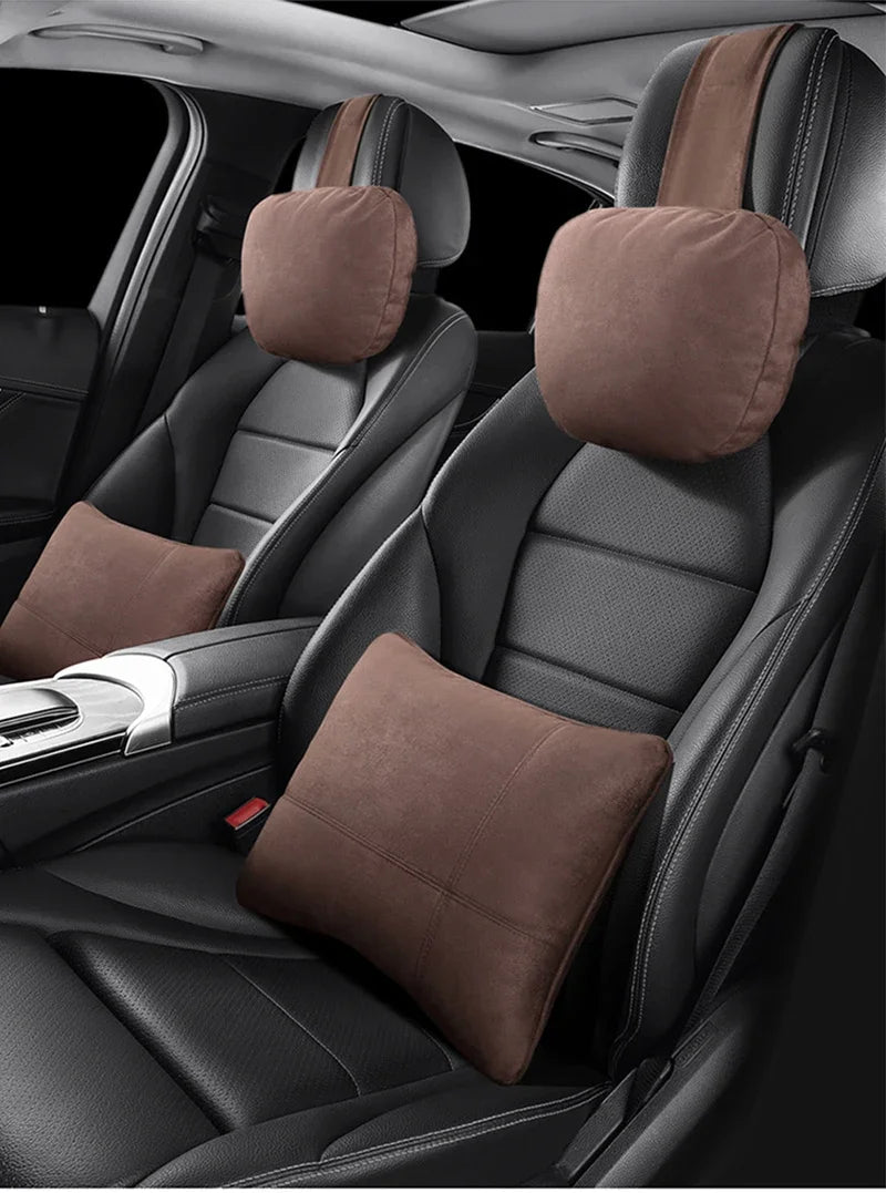 Car Neck Support Pillow - Memory Foam Adjustable Neck Rest Cushion For Travel - ZOOMNSTORE