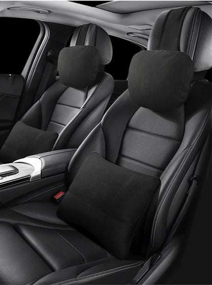 Car Neck Support Pillow - Memory Foam Adjustable Neck Rest Cushion For Travel - ZOOMNSTORE