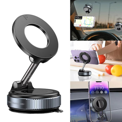 Car Phone Holder - Magnetic Car Mount With Vacuum Suction Cup & 360° Rotation - ZOOMNSTORE