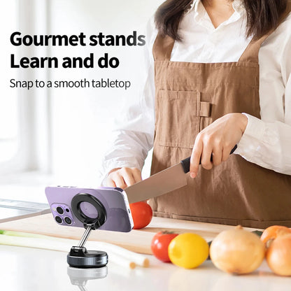 Car Phone Holder - Magnetic Car Mount With Vacuum Suction Cup & 360° Rotation - ZOOMNSTORE