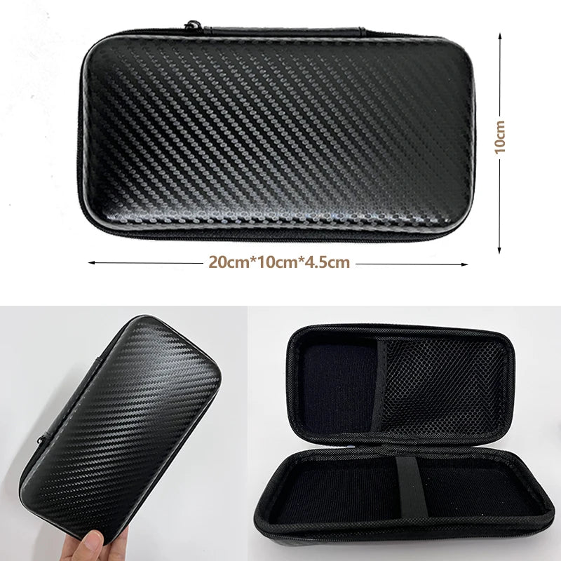 Car Repair Tool Kit – Portable Storage Bag With Hard Case & Carbon Fiber Pattern - ZOOMNSTORE