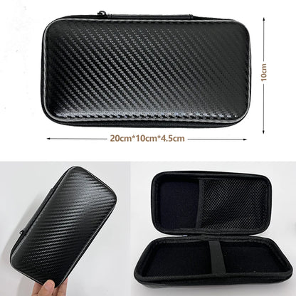 Car Repair Tool Kit – Portable Storage Bag With Hard Case & Carbon Fiber Pattern - ZOOMNSTORE
