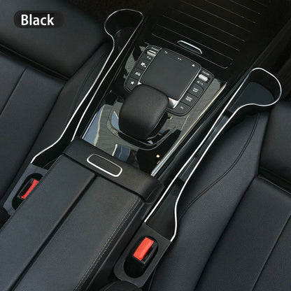 Car Seat Gap Filler - Dual Pack Organizer with Cup Holder & Phone Holder for Car Interior - ZOOMNSTORE