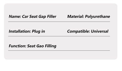 Car Seat Gap Filler | Universal Auto Seat Side Filler & Elastic Gap Blocker - ZOOMNSTORE
