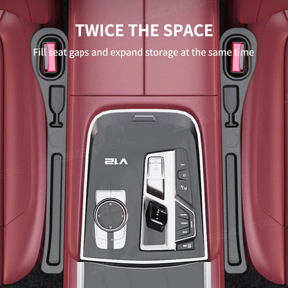 Car Seat Gap Filler | Bendable Side Crevice Filler & Extra Storage Space for Cars - ZOOMNSTORE