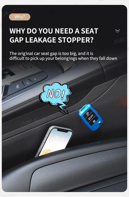 Car Seat Gap Filler | Bendable Side Crevice Filler & Extra Storage Space for Cars - ZOOMNSTORE
