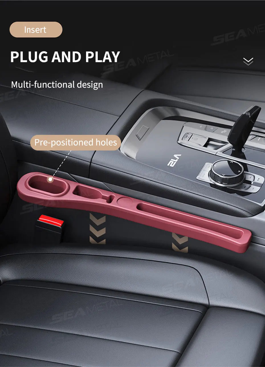 Car Seat Gap Filler | Bendable Side Crevice Filler & Extra Storage Space for Cars - ZOOMNSTORE