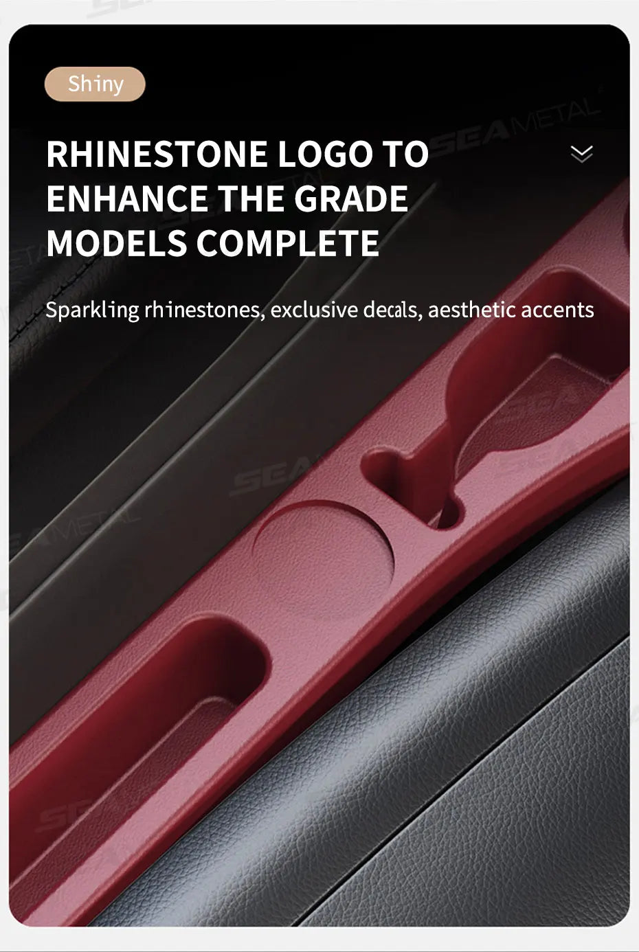 Car Seat Gap Filler | Bendable Side Crevice Filler & Extra Storage Space for Cars - ZOOMNSTORE
