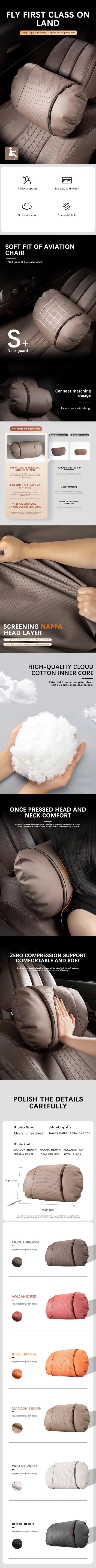 Car Seat Headrest Pillow – Auto Safety Headrest for Mercedes Benz C E Class - ZOOMNSTORE