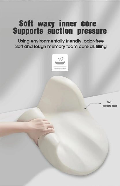 Car Seat Lumbar Support Memory Foam Pillow - Ergonomic Neck & Waist Cushion - ZOOMNSTORE
