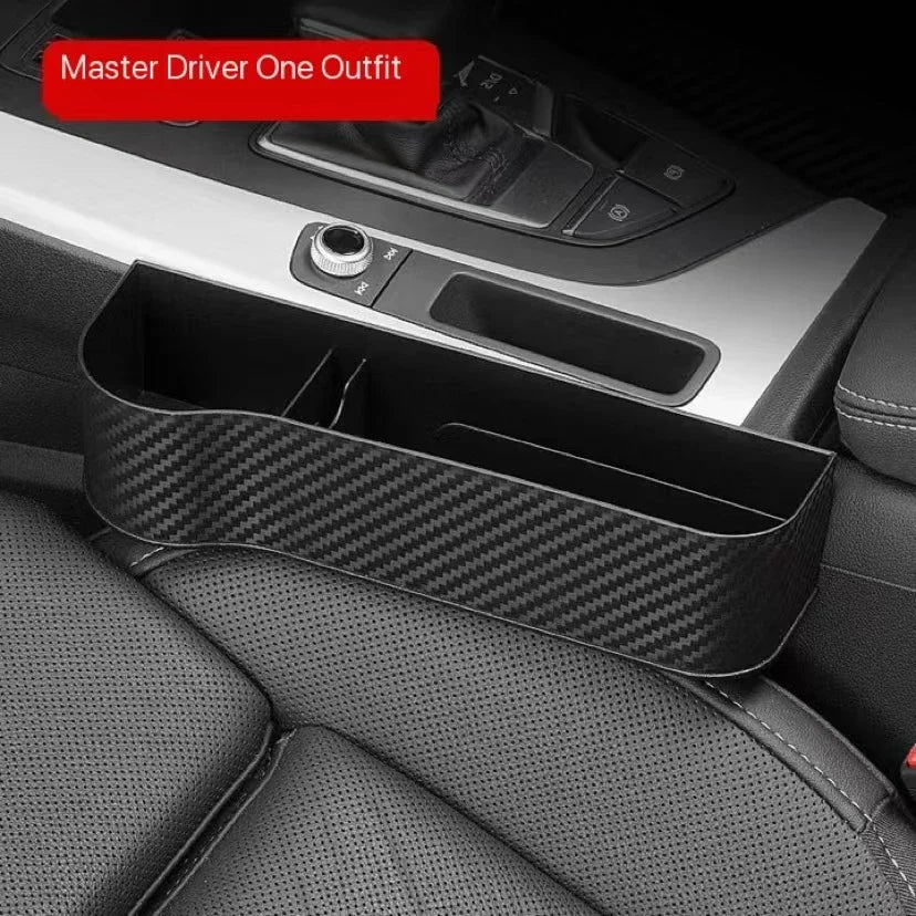 Car Seat Organizer - ABS Storage Box with Seat Gap Filler & Phone Holder Pocket - ZOOMNSTORE