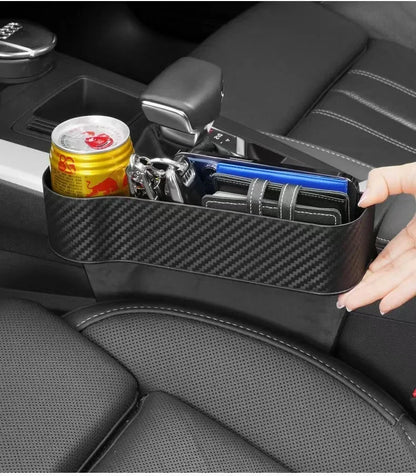 Car Seat Organizer - ABS Storage Box with Seat Gap Filler & Phone Holder Pocket - ZOOMNSTORE