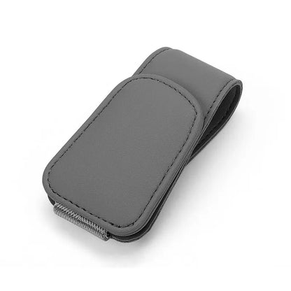 Car Sun Visor Clip - Magnetic Eyeglass Holder Leather Glasses Case For Car - ZOOMNSTORE