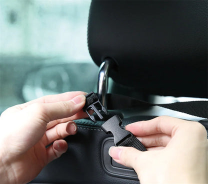 Car Trash Bag - Portable Oxford Cloth Car Seat Storage Organizer | Washable, Eco Friendly - ZOOMNSTORE