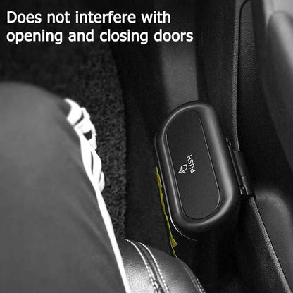 Car Trash Bin Diamond Bowknot Hanging Vehicle Garbage Can Pressing Type Storage - ZOOMNSTORE