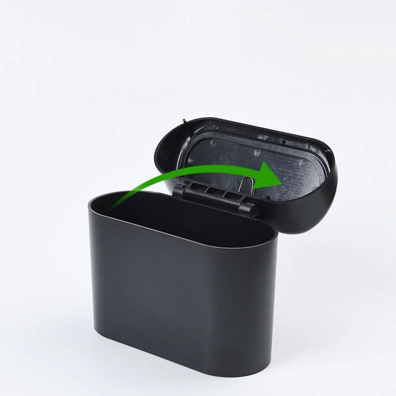 Car Trash Bin - Hanging Auto Trash Can with Detachable Hook & Flip Lid Storage Box - ZOOMNSTORE