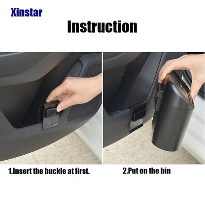 Car Trash Bin - Plastic Waste Container For Chery Tiggo | ABS Round Shape Organizer - ZOOMNSTORE