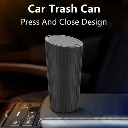 Car Trash Bin - Universal Auto Garbage Can with Lid | Portable Car Waste Bin Organizer - ZOOMNSTORE