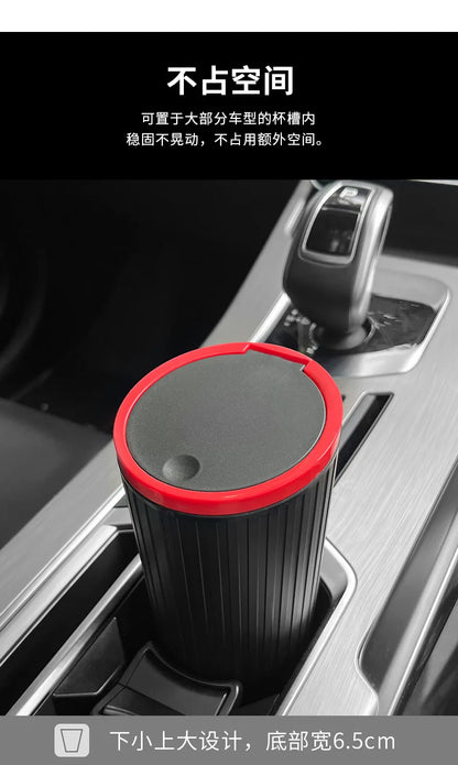 Car Trash Bin - Universal Auto Garbage Can with Lid | Portable Car Waste Bin Organizer - ZOOMNSTORE