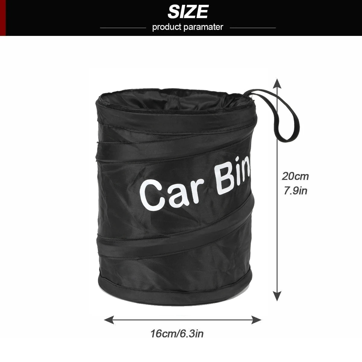 Car Trash Can - Collapsible Oxford Cloth Portable Garbage Bag | Leak Proof Travel Bin - ZOOMNSTORE