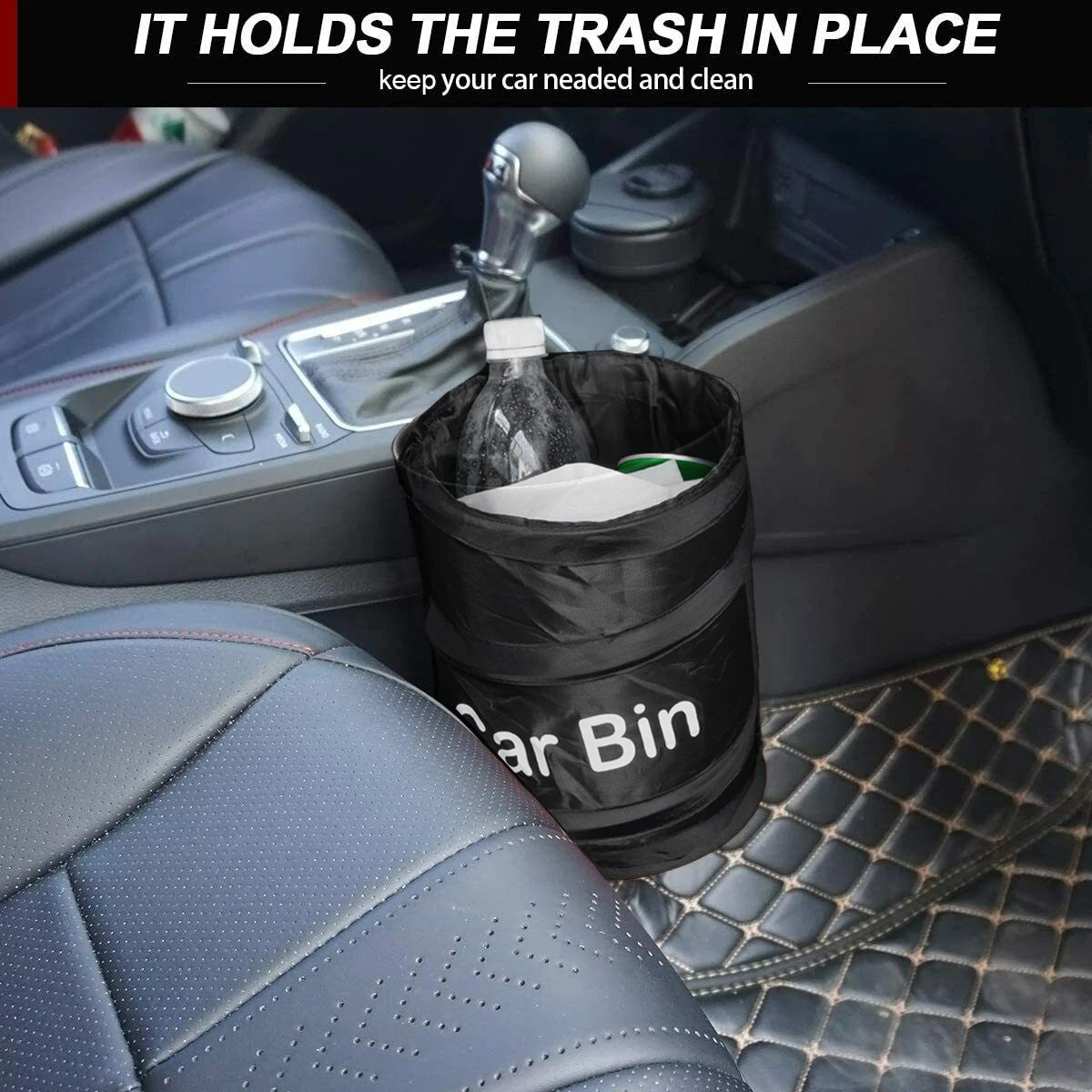 Car Trash Can - Collapsible Oxford Cloth Portable Garbage Bag | Leak Proof Travel Bin - ZOOMNSTORE