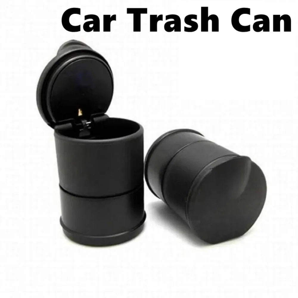 Car Trash Can - Flame Retardant Material Compact Storage Bucket with Lid - ZOOMNSTORE