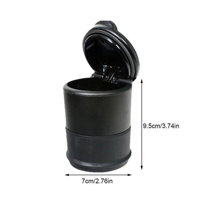 Car Trash Can - Flame Retardant Material Compact Storage Bucket with Lid - ZOOMNSTORE