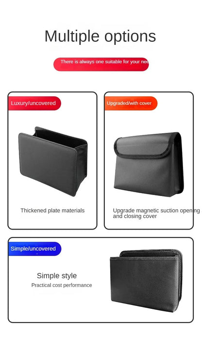 Car Trash Can – Foldable Car Storage Box & Seat Back Organizer Bag - ZOOMNSTORE