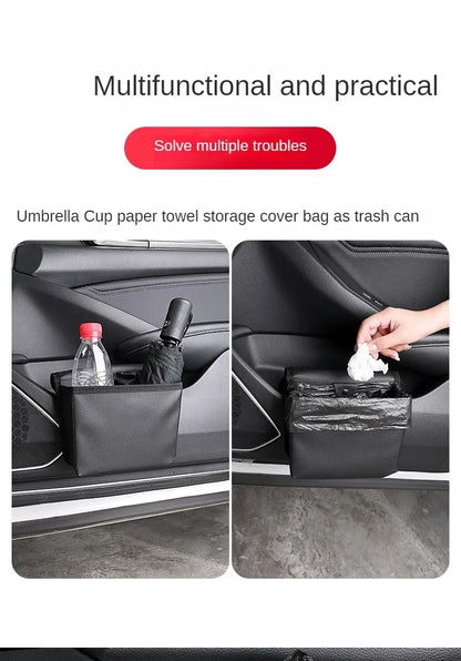 Car Trash Can – Foldable Car Storage Box & Seat Back Organizer Bag - ZOOMNSTORE