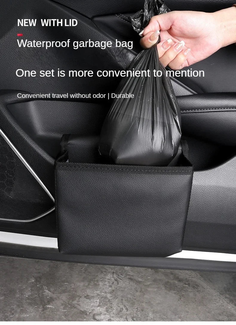 Car Trash Can – Foldable Car Storage Box & Seat Back Organizer Bag - ZOOMNSTORE