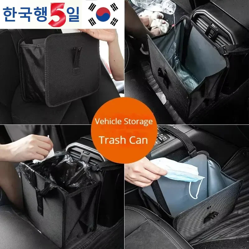 Car Trash Can – Folding Portable Waterproof Seat Back Organizer Bag - ZOOMNSTORE
